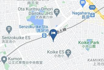 Grandouce Senzokuike Map - Tokyo Met - Ota Ward