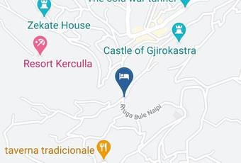 Guest House Urat Map - Gjirokaster
