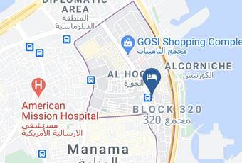 Gulf Diwaniya Baisan International Hotel Map - Capital Governorate - Manama