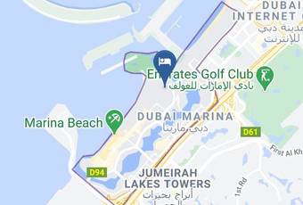 Habtoor Grand Resort Autograph Collection Map - Dubai