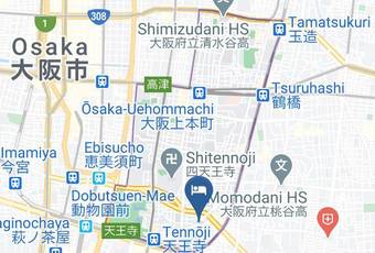 Hammock Theater Map - Osaka Pref - Osaka City Tennoji Ward