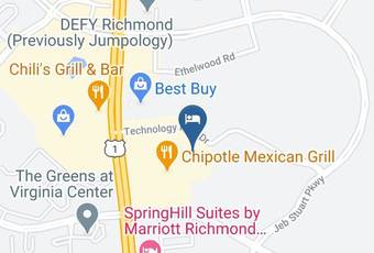 Hampton Inn & Suites Richmond Virginia Center Map - Virginia - Henrico