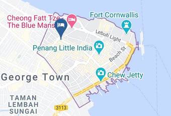 Hang Chow Hotel Map - Penang - Georgetown