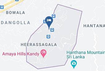 Harsha Homestay Map - Central - Kandy
