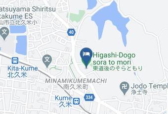 Higashi Dogo Sora To Mori Map - Ehime Pref - Matsuyama City