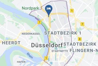 Hilton Dusseldorf Mapa - North Rhine Westphalia - Dusseldorf