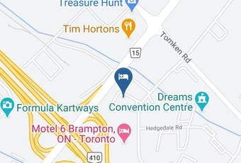 Hilton Garden Inn Toronto Brampton West Map - Ontario - Peel