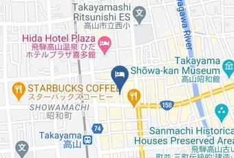 Hodakaso Yamanoiori Carta Geografica - Gifu Pref - Takayama City