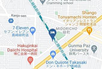 Holiday De Takasaki Carta Geografica - Gunma Pref - Takasaki City