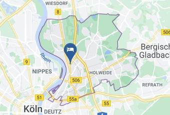 Holiday Inn Express Cologne Muelheim Karte - North Rhine Westphalia - Cologne