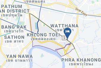 Hope Land Hotel Sukhumvit 46 1 Mapa - Bangkok City - Phra Nakhon