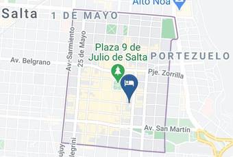 Hostal Catedral Mapa - Salta