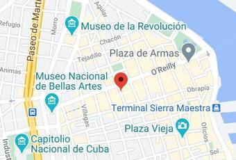 Hostal Obispo 360 Mapa - Havana - La Habana Vieja