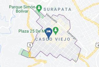 Hostal Sucre Mapa - Chuquisaca - Oropeza