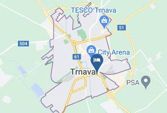 Hostel Agat Trnava Map - Trnava Region - Trnava