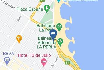 Hotel Albamar Mapa - Buenos Aires Province - General Pueyrredon Partido