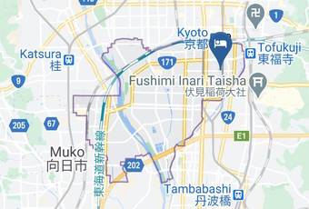 Hotel Anteroom Kyoto Mapa
 - Kyoto Pref - Kyoto City Minami Ward