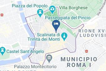 Hotel Art By The Spanish Steps Carta Geografica - Latium - Rome
