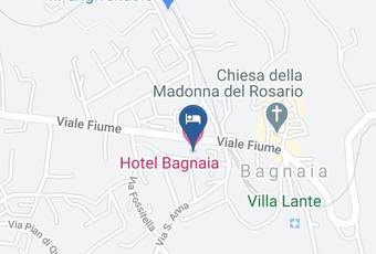 Hotel Bagnaia Carta Geografica - Latium - Viterbo