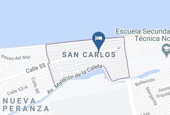 Hotel Bahia San Carlos Mapa - Campeche - Carmen