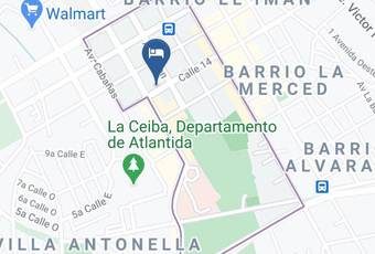 Hotel Carnaval Map - Atlantida - La Ceiba