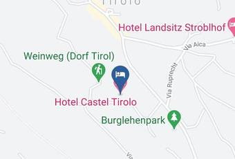 Hotel Castel Tirolo Carta Geografica - Trentino Alto Adige - Bolzano