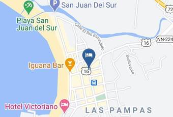 Hotel Central Mapa - Rivas - San Juan Del Sur