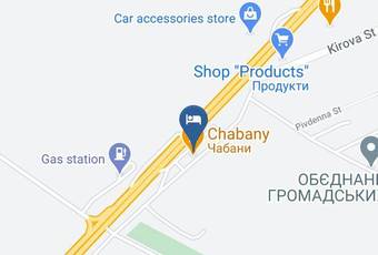 Hotel Chabany Map - Kiev - Kiev Sviatoshyn Raion