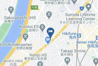 Hotel Classy Skytree Map - Tokyo Met - Sumida Ward