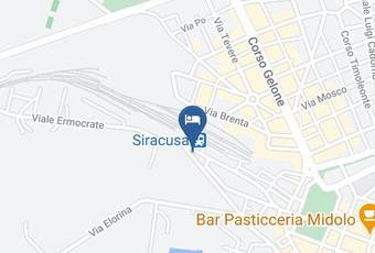 Hotel Como Carta Geografica - Sicily - Syracuse