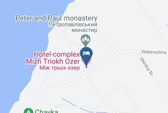 Hotel Complex Mizh Triokh Ozer Map - Volyn - Shatsk Raion