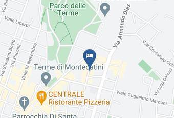 Hotel Corallo Montecatini Terme Carta Geografica - Tuscany - Pistoia