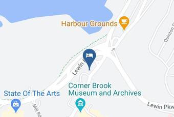 Hotel Corner Brook Map - Newfoundland And Labrador - Division 5