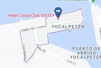 Hotel Costa Club Isstey Mapa - Yucatan - Progreso