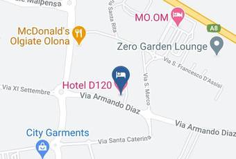 Hotel D120 Carta Geografica - Lombardy - Varese