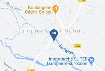 Hotel De La Tour Map - Bourgogne Franche Comte - Haute Saone