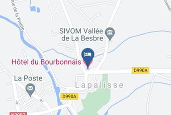 Hotel Du Bourbonnais Map - Auvergne Rhone Alpes - Allier