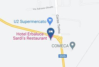 Hotel Erbaluce Carta Geografica - Piedmont - Turin