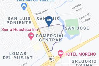 Hotel Estancia Rheal Mapa - San Luis Potosi - Ciudad Valles