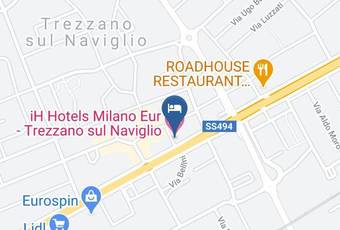 Ih Hotels Milano Eur Trezzano Sul Naviglio Carta Geografica - Lombardy - Milan