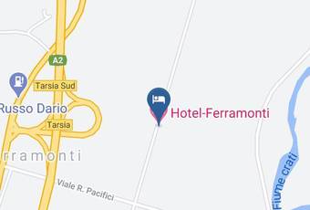 Hotel Ferramonti Carta Geografica - Calabria - Cosenza
