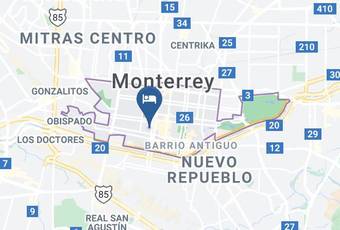 Hotel Fiesta Versalles Mapa - Nuevo Leon - Monterrey