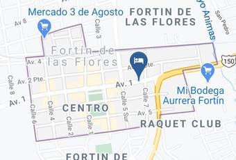 Hotel Fortin De Las Flores Mapa - Veracruz - Fortin