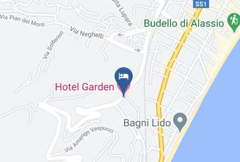 Hotel Garden Carta Geografica - Liguria - Savona