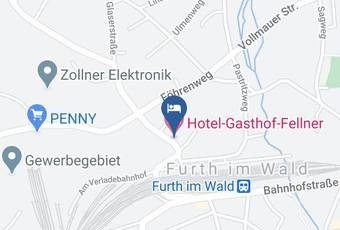 Hotel Gasthof Fellner Mapa - Bavaria - Cham