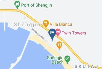 Hotel Gjilani Shengjin Map - Lezhe