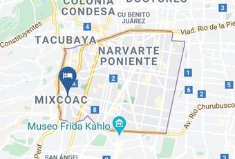 Hotel Goya Luis Gallego Mapa - Mexico City - Benito Juarez