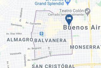 Hotel Gran Sarmiento Mapa - Buenos Aires Autonomous City - Balvanera