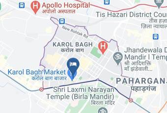 Hotel Grand President Map - Delhi - Karol Bagh