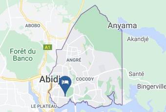 Hotel Horizon Mapa
 - Abidjan